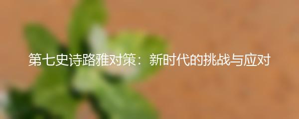 第七史诗路雅对策：新时代的挑战与应对