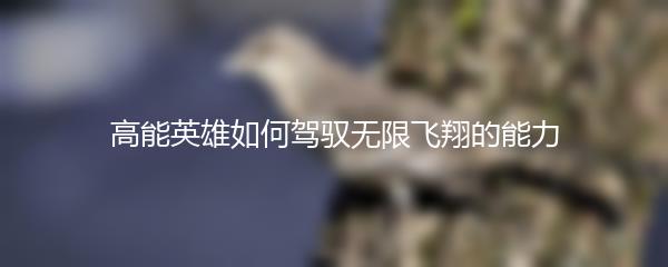 高能英雄如何驾驭无限飞翔的能力