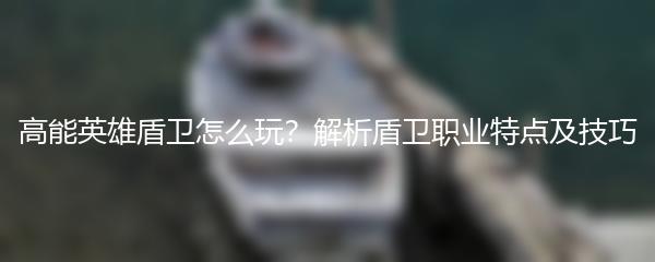 高能英雄盾卫怎么玩？解析盾卫职业特点及技巧