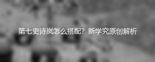 第七史诗岚怎么搭配？新学究原创解析