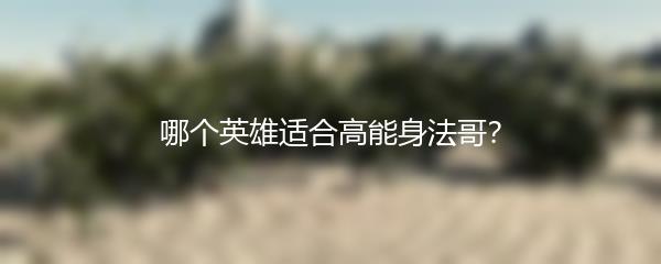 哪个英雄适合高能身法哥？