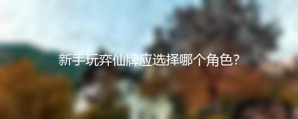 新手玩弈仙牌应选择哪个角色？