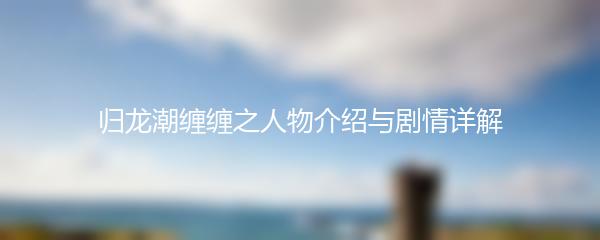 归龙潮缠缠之人物介绍与剧情详解