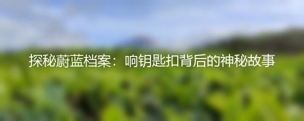 探秘蔚蓝档案：响钥匙扣背后的神秘故事