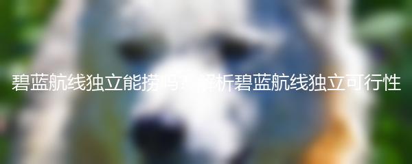 碧蓝航线独立能捞吗？解析碧蓝航线独立可行性