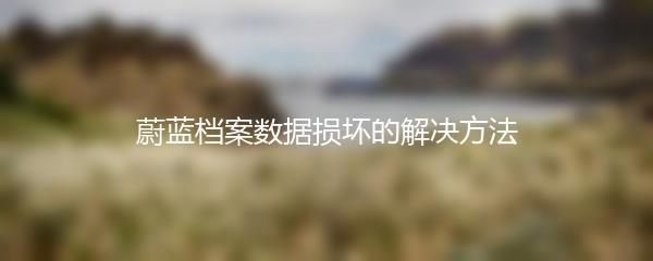 蔚蓝档案数据损坏的解决方法