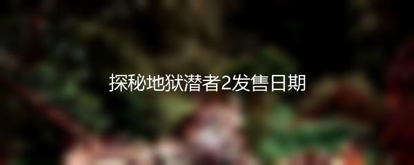 探秘地狱潜者2发售日期
