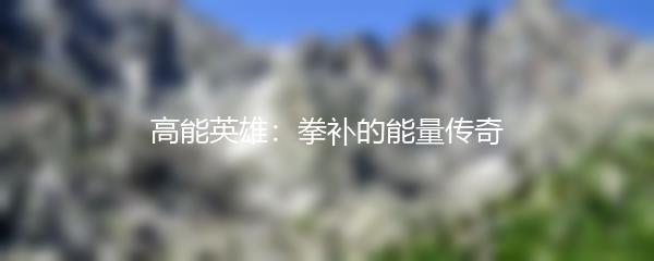 高能英雄：拳补的能量传奇