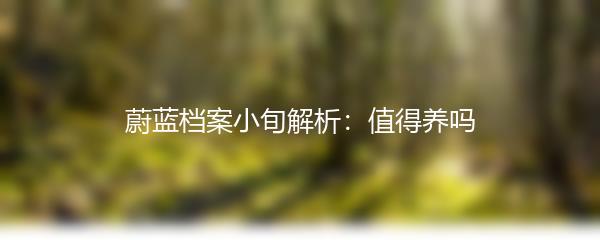 蔚蓝档案小旬解析：值得养吗