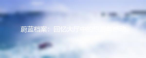 蔚蓝档案：回忆大厅中的惊喜与感动