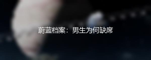 蔚蓝档案：男生为何缺席