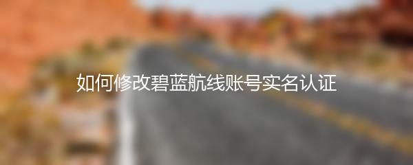 如何修改碧蓝航线账号实名认证