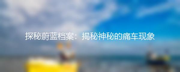 探秘蔚蓝档案：揭秘神秘的痛车现象