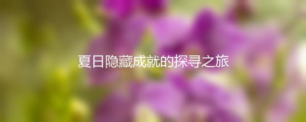 夏日隐藏成就的探寻之旅