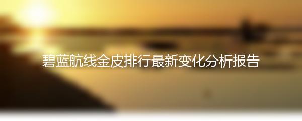 碧蓝航线金皮排行最新变化分析报告