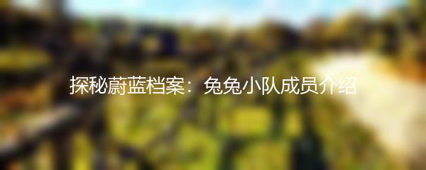 探秘蔚蓝档案：兔兔小队成员介绍