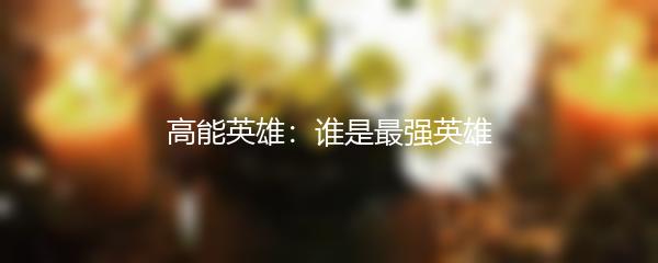 高能英雄：谁是最强英雄
