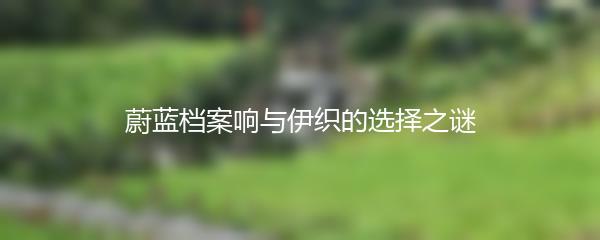 蔚蓝档案响与伊织的选择之谜