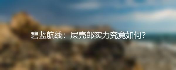 碧蓝航线：屎壳郎实力究竟如何？