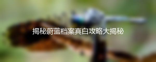 揭秘蔚蓝档案真白攻略大揭秘