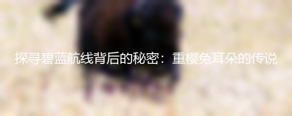 探寻碧蓝航线背后的秘密：重樱兔耳朵的传说