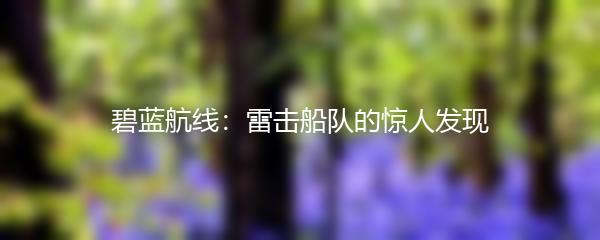 碧蓝航线：雷击船队的惊人发现