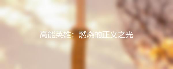 高能英雄：燃烧的正义之光