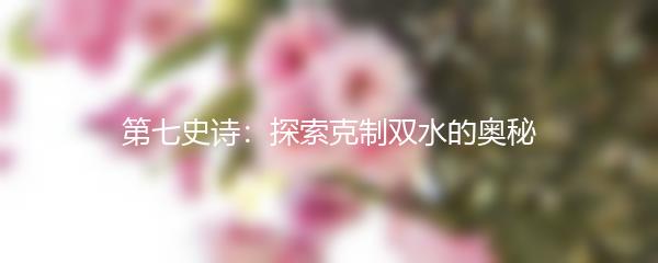 第七史诗：探索克制双水的奥秘