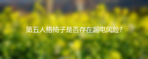 第五人格椅子是否存在漏电风险？