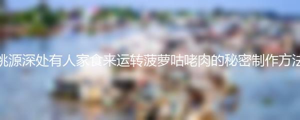 桃源深处有人家食来运转菠萝咕咾肉的秘密制作方法