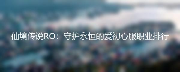 仙境传说RO：守护永恒的爱初心服职业排行
