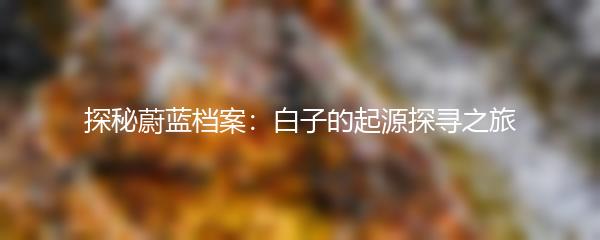探秘蔚蓝档案：白子的起源探寻之旅