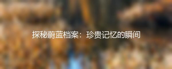 探秘蔚蓝档案：珍贵记忆的瞬间