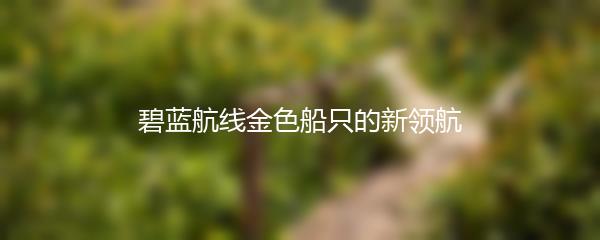 碧蓝航线金色船只的新领航