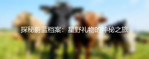 探秘蔚蓝档案：星野礼物的神秘之旅