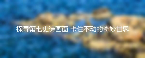 探寻第七史诗画面 卡住不动的奇妙世界