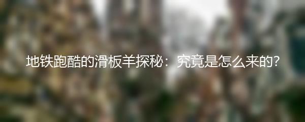 地铁跑酷的滑板羊探秘：究竟是怎么来的？
