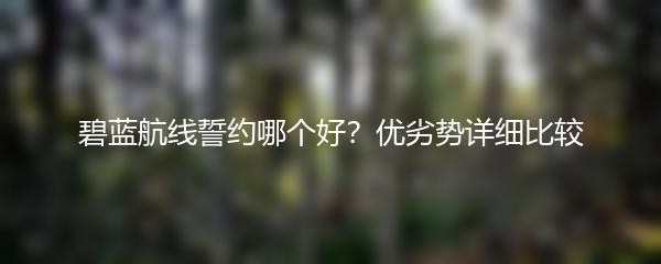 碧蓝航线誓约哪个好？优劣势详细比较