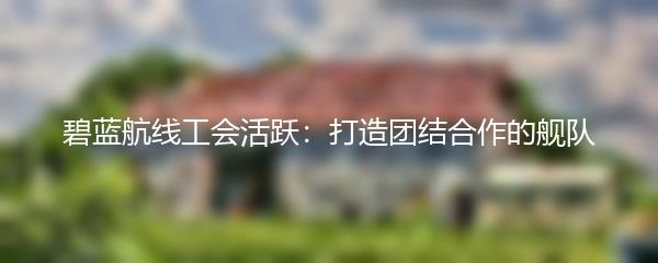碧蓝航线工会活跃：打造团结合作的舰队