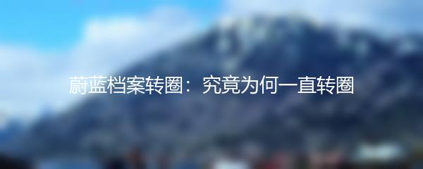 蔚蓝档案转圈：究竟为何一直转圈