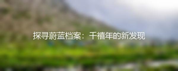 探寻蔚蓝档案：千禧年的新发现