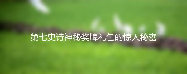 第七史诗神秘奖牌礼包的惊人秘密