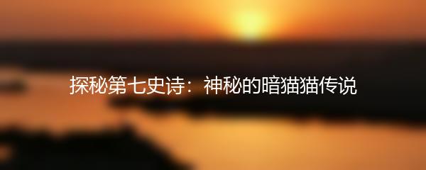 探秘第七史诗：神秘的暗猫猫传说