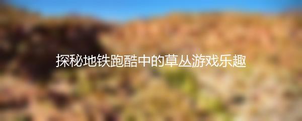 探秘地铁跑酷中的草丛游戏乐趣