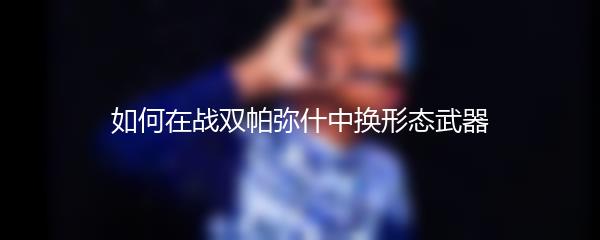 如何在战双帕弥什中换形态武器