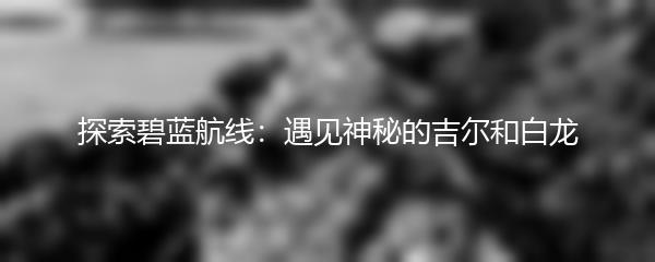 探索碧蓝航线：遇见神秘的吉尔和白龙