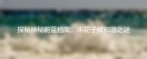 探秘神秘蔚蓝档案：未花子被和谐之谜