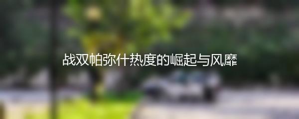 战双帕弥什热度的崛起与风靡