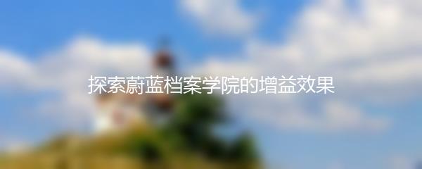 探索蔚蓝档案学院的增益效果