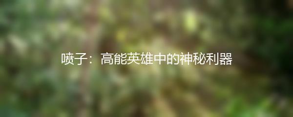 喷子：高能英雄中的神秘利器